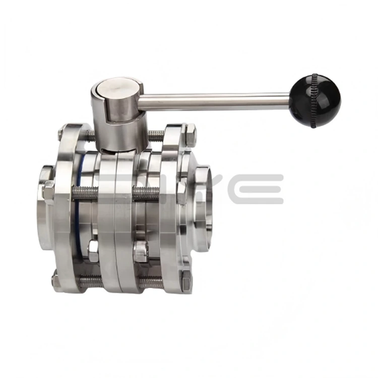 Санитарный трехсекционный дроссельный клапан